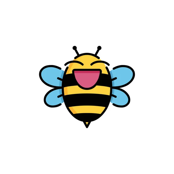 Honey Bee Animals Logo Vector — Stock Vector