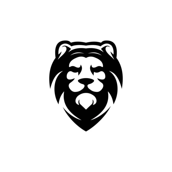 Ilustracja Lew Król Logo Wektor — Wektor stockowy