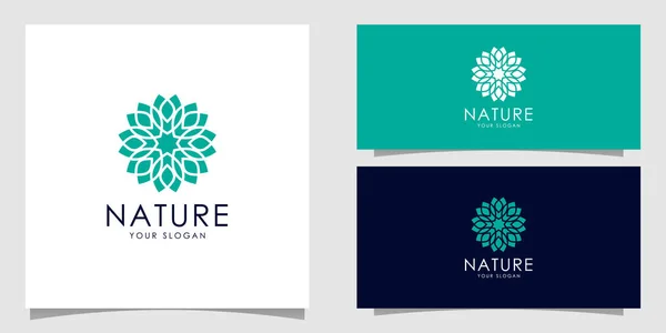 Natur Blume Logo Premium Vektor — Stockvektor