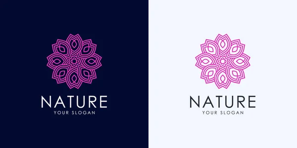 Natur Blume Logo Premium Vektor — Stockvektor