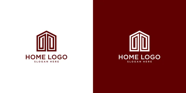 Home Logotipo Design Template Vector —  Vetores de Stock