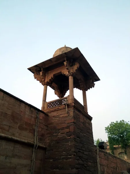 Este Palacio Man Singh Fuerte Gwalior Bajo Servicio Arqueológico India —  Fotos de Stock