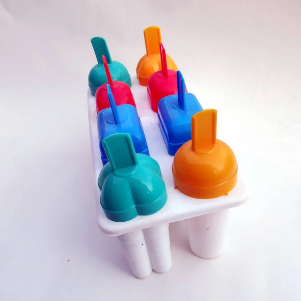 Multi Color Ice Cream Maker Isolated White Background — Stock Photo, Image