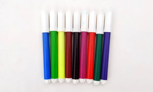 Markers Pen Set Varioust Color Markers Watercolor Pen Tool Designer — Stock Photo, Image