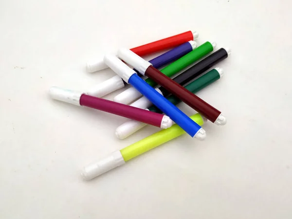 Markers Pen Set Varioust Color Markers Watercolor Pen Tool Designer — Stock Photo, Image