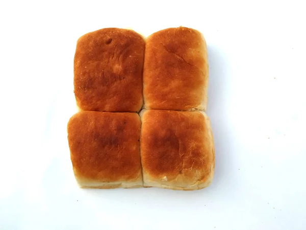 Homemade Freshly Baked Soft Dinner Rolls Selective Focus — Stock Photo, Image