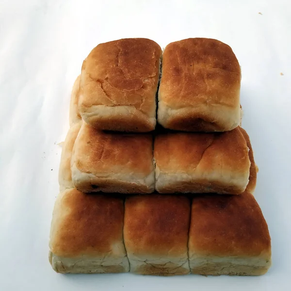 Homemade Freshly Baked Soft Dinner Rolls Selective Focus — Stock Photo, Image