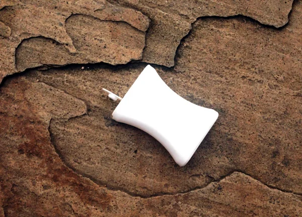 Garrafa Plástico Livre Açúcar Isolado Fundo Pedra — Fotografia de Stock