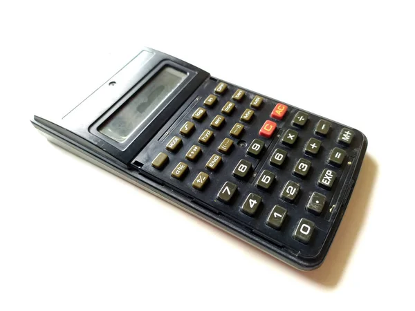 Black Scientific Calculator Isolated White Background — Stock Photo, Image