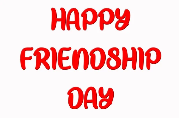 Happy Friendship Day Greeting Card Text Special Event Celebration — Stock Photo, Image