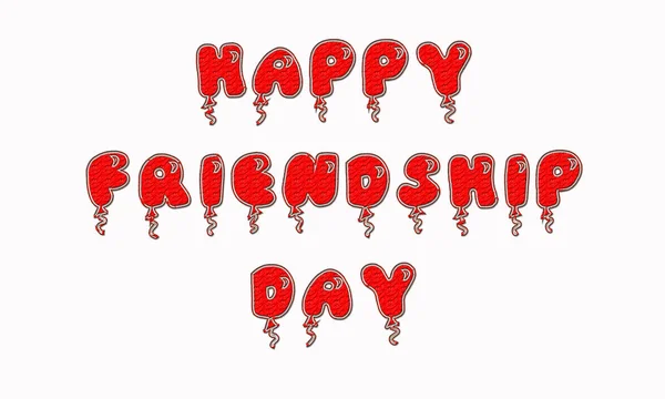 Happy Friendship Day Greeting Card Text Special Event Celebration — Stock Photo, Image