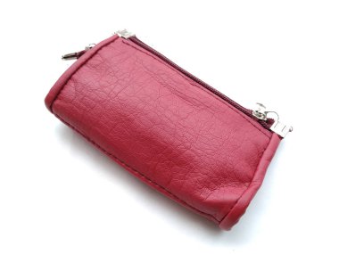 beyaz arka plan üzerinde izole pembe kadın çanta çanta çanta