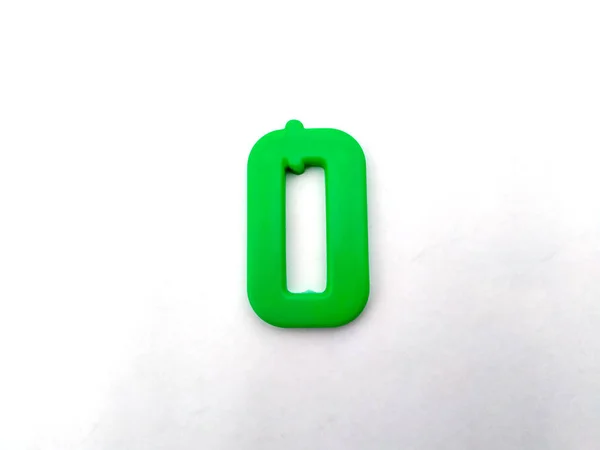 Letras Alfabeto Plástico Isolado Fundo Branco — Fotografia de Stock