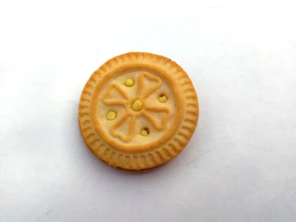 Frische Knusprige Kekse Isoliert Auf Weißem Hintergrund — Stockfoto