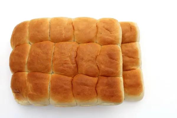 Bröd Bageri Ikon Skivad Färskt Vetebröd Isolerad Vit Bakgrund — Stockfoto