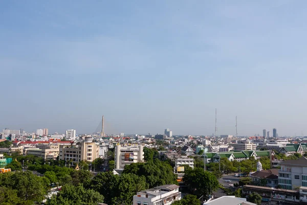 Bangkok City Vista Aérea Del Horizonte Bangkok Tailandia Paisaje Urbano — Foto de Stock