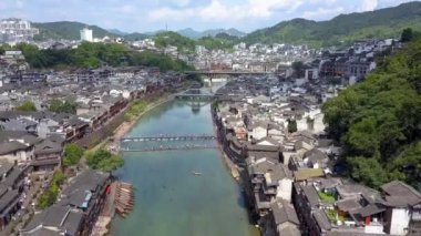 Hunan Fenghuang eski köprü ve şehir, Çin