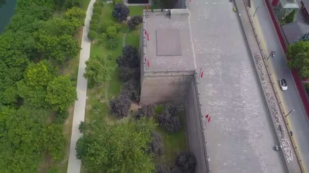 Xian Est Une Ville Contraste Horizon Les Murs Vieille Ville — Video