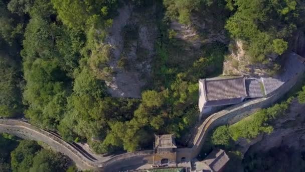 Jindian Este Pavilion Bronz Placat Aur Vârful Tianzhu Muntelui Wudang — Videoclip de stoc