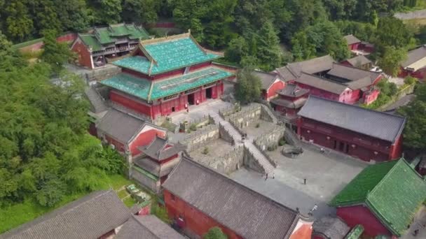 武当市出生的太一紫色的天宫是保存完好的中国道观的一个很好的例子 中国湖北省 — 图库视频影像