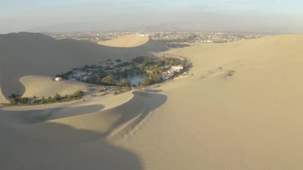 Atacama Sivatag Huacachina Oázisa Peru — Stock videók