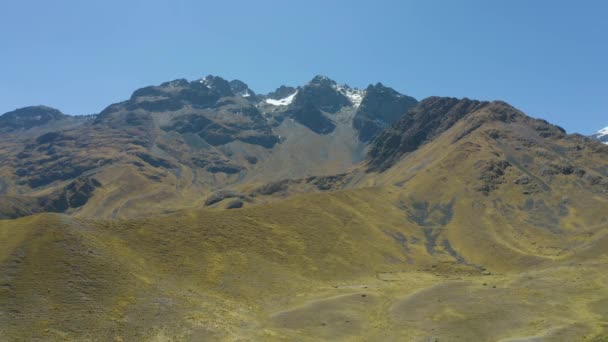 Paisaje Montaña Chimboya Gran Altitud Abra Raya Entre Puno Cuzco — Vídeos de Stock