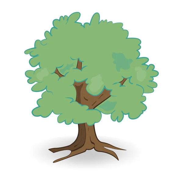 Ilustración Vectorial Árbol — Archivo Imágenes Vectoriales