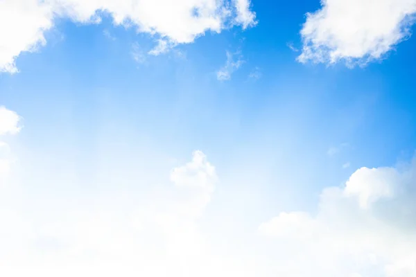 Blue sky white cloud white background. Beautiful sky and clouds