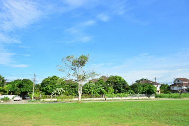 Mavi gökyüzü beyaz bulut beyaz arka plan. Güzel gökyüzü ve bulutlar 