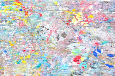 Ahşap zeminüzerinde su rengi, eski ahşap t üzerinde soyut çok renkli