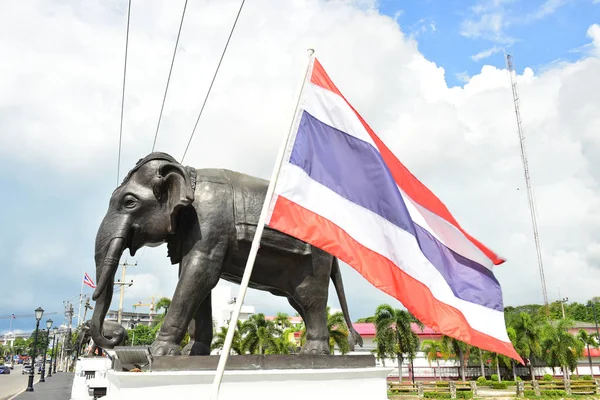 Rayong Thailand Červen 06 2019 Piemphong Sarn Bridge. Černá Elepha — Stock fotografie