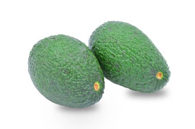 Beyaz arka plan üzerinde izole taze avokado meyve 