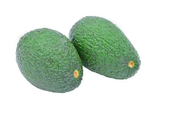 Свіжі фрукти авокадо ізольовані на білому тлі — стокове фото
