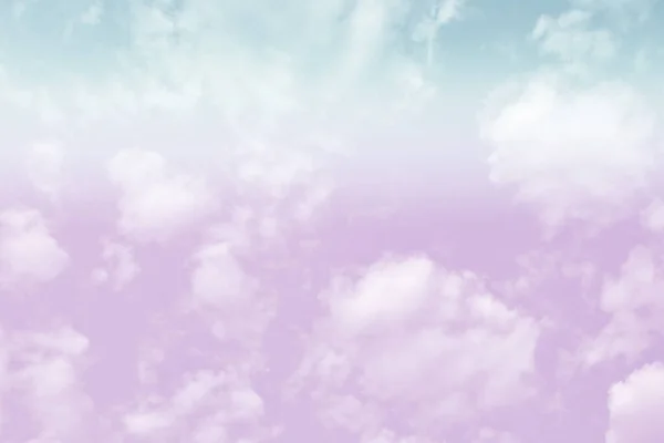 Céu Nuvem Com Fundo Colorido Pastel — Fotografia de Stock