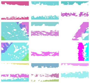Pastel renkli beyaz arka plan ayarlayın. Soyut lekeler
