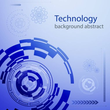 Soyut teknoloji geçmişi. Vektör illüstrasyonu.