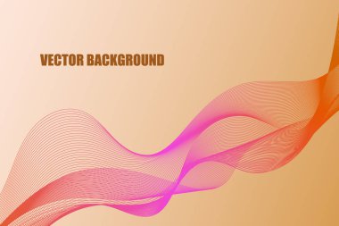 Soyut renk dalgası tasarım ögesi.