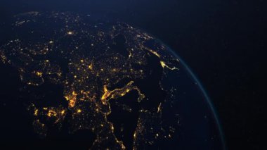 Uzaydan görünen Dünya Gezegeni