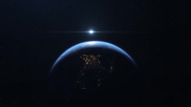 Uzaydan görünen Dünya Gezegeni