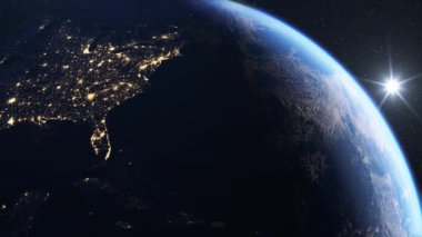 Uzaydan görünen Dünya Gezegeni