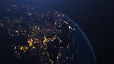 Uzaydan görünen Dünya Gezegeni