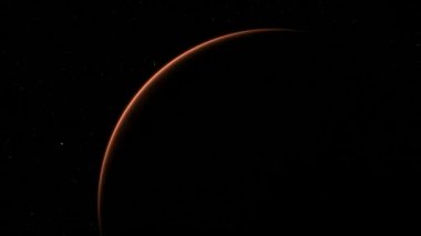 Mars 'ın üzerinde gün doğumu 4k