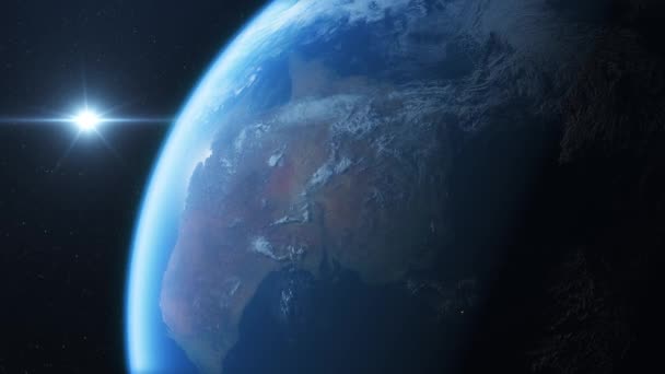 Planeta Pământ Văzută Din Spațiu — Videoclip de stoc