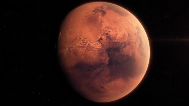 Reise Zum Mars Und Raumschiff — Stockvideo