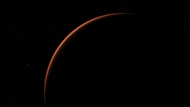 Sunrise Planet Mars — Stock Video