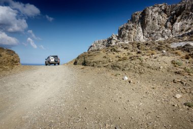 Araba karşı deniz, Crete, Yunanistan