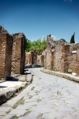 Yıkık yapısını antik kent, Pompei, İtalya