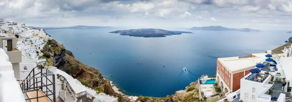 Κλασική Αρχιτεκτονική Από Την Πόλη Της Οίας Σαντορίνη Ελλάδα — Φωτογραφία Αρχείου