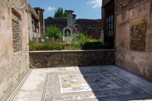 Struktura Ruiny Starożytnego Miasta Pompei Włochy — Zdjęcie stockowe