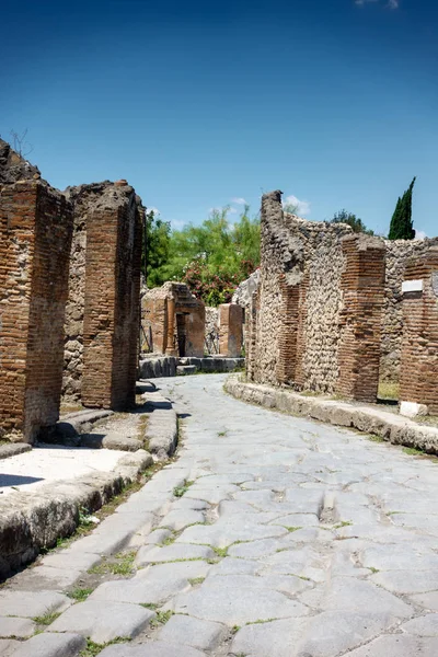 Estrutura Arruinada Cidade Antiga Pompeia Itália — Fotografia de Stock